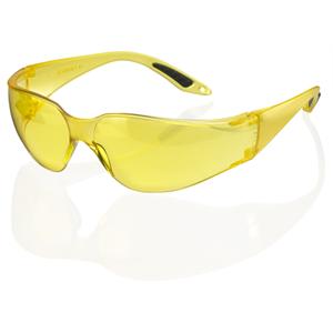 Axxion® YELLOW Tint Lens Wrap Around Safety Spectacles